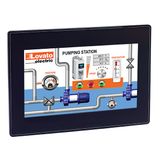 HMI display 10.1” TFT LCD 64K colors touch-screen, supply 12-24VDC, ports Ethernet, RS232/RS485/RS422, USB. Protocols Modbus-RTU, Modbus-TCP, SIMATIC S7 Ethernet, OPC UA and MQTT