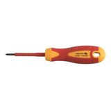 HOEGERT Insulated screwdriver PH1 80 mm, 1000 V, S2 steel