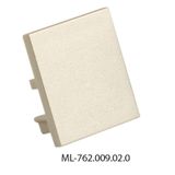 End cap without hole for PB, silver color, 1 pc
