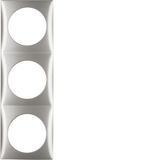 Integro Flow Frame, 3-Gang Chrome Matt Lacquered