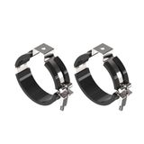 TUBULAR P, SURFACE MOUNTING BRACKET/RUBBER 2PCS