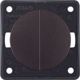 Series push-button, 2 NO cont com input term, Integro - Design Flow/Pu