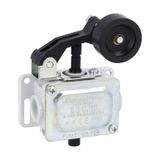 Metal limit switch, PL series, roller centre push lever. Contacts 2NC. IP40