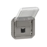 RJ45 socket Plexo category 6A STP grey mechanism