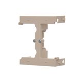 IP44 single socket outlet with frame seal - transparent flap, 16A, cream white/electro white