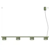 Chandelier AURA 4 olive green Gx53