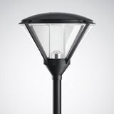 Post-top luminaires 983 CLO (normal) Lens Black ET 14,50W 1500lm 70 asymmetric wide (AB2L) IP23 IK04 5 SDCM