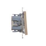 Intermediate switch with LED illumination without pictogram, (module), Simon 24, IP20/IP44, 10AX, white