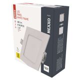 LED recessed luminaire NEXXO, square, white, 7W, neutral white