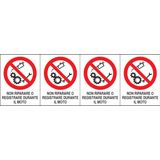 Adhesive label - Dimensions: 250 x 80 mm