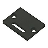 Profile endcap TBL flat with cable entry incl. Screws black