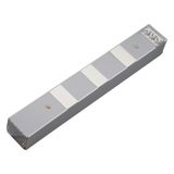 Distribution strip, KVS, 3 top-hat rails of 4.5 HP each, 1 x D02 fuse base, 3-pole