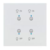 Art d'Arnould universe Epure double switch for light MyHOME_Up - satin white