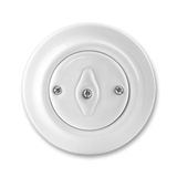 Rotary Switch Decento 3560K-C06345 1-Gang 2-Way 10A 250V White Porcelain (3560K-C06345)