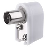 IEC Aerial Connector male, push type, angle