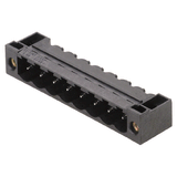 PCB plug-in connector, male header, Flange, THT/THR solder connection, 5.08 mm, Number of poles: 12, 90°, Solder pin length (l): 3.2 mm, tinned, black, Box