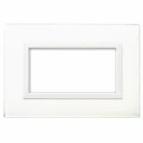 VERA44 GLASS FRONT PLATE WHITE   4M