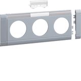 Frontplate 3-gang socket lid 80 LF alu