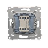 Single surface mounted box - for assembly, Silver matt, metalic