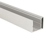 NV wall aluminum profile, 43x35 mm, without diffuser, 2 m