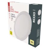 LED recessed luminaire NEXXO, round, white, 25W, warm white