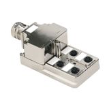 Hood version, M12, 30 V, A-coded, LED: No, LED initiator: No, Wiring type: 1:1