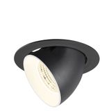NUMINOS© GIMBLE XL, recessed ceiling light, 4000K, 55ø bl/wh
