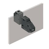OMNIMATE Power - series WGK, Feed-through terminal, Rated cross-section: 4 mm², Screw connection, Wemid (PA), black, Direct mounting, Feed-through (bushing)
