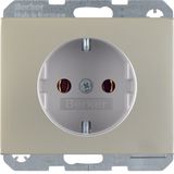 SCHUKO soc. out., screw-in lift terminals, K.5, stainl. steel, metal m