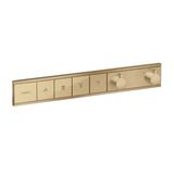 RainSelect shower thermostat, 4 functions, bronze