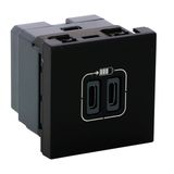CHARG 2M 2USB C+C 3A 15W BL