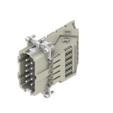 HDC insert, Pin, 500 V, 16 A, Number of poles: 10, Screw connection, Size: 4