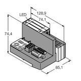 Set for Simple I/O Communication via DeviceNet™ in IP20   TI-BL20-DN-S-4