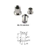 Ceiling clip M6, nickel-plated brass