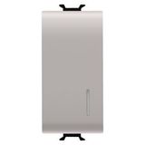 ONE-WAY SWITCH 1P 250V ac - 16AX ILLUMINABLE - WITH DIFFUSER - 1 MODULE - NATURAL SATIN BEIGE - CHORUSMART