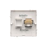 Touch panel 3 modules, Modul 1: 1 touch field, Module 2: 2 horizontal touch fields, Module 3: 2 vertical touch fields, Fixing: horizontal, White pearl