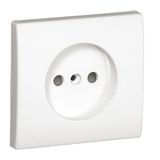 SAF COV PLAT F/SINGLE PHASE SOCKET WHITE