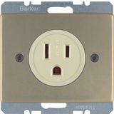 Soc.out. earth. contact US/CAN NEMA 5-15 R, screw term., arsys bronze 