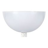 Ceiling Cup Bowl White + White Cord Grip