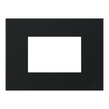 Frame - 1-gang / 3-modules - ABB logo - Matt Black