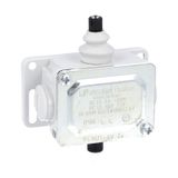 Metal limit switch, PL series, top push rod plunger. Contacts 1NO.1NC. IP65