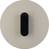 Cover plate with toggle, Series R.classic, black aluminium