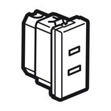 Arteor™ - Socket - US - 15 A / 127 V - 2P - 1 module - Magnesium