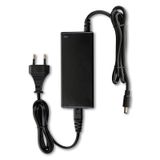 Power adapter 48W, DC12V/4A, IP20, black plastic, with plug