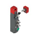 NG series safety switch with lock and integrated control devices, with actuator