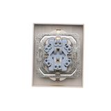 Single concrete frame, Light concr/white