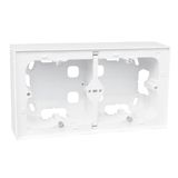 LOGUS 90 SERIES DOUBLE SURFACE MOUNT BOX WH