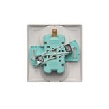 Single button for switches and push buttons, black matt