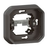 PLEXO 1 GANG FLUSH MOUNTING SUPPORT FRAME WITH CLAW - ANTHRACITE