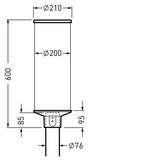 Post-top luminaires Lumantix Zylinder (LTX Z) CLO (normal) Lens Anthracite ETDD 22W 2600lm 70 asymmetric wide (AB2L) IP65 IK10 5 SDCM 7089551